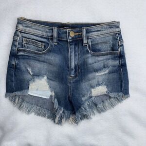 Forever 21 Denim Shorts Medium Wash Size 24 NEW NWOT